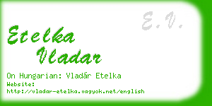 etelka vladar business card