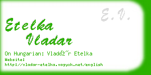 etelka vladar business card